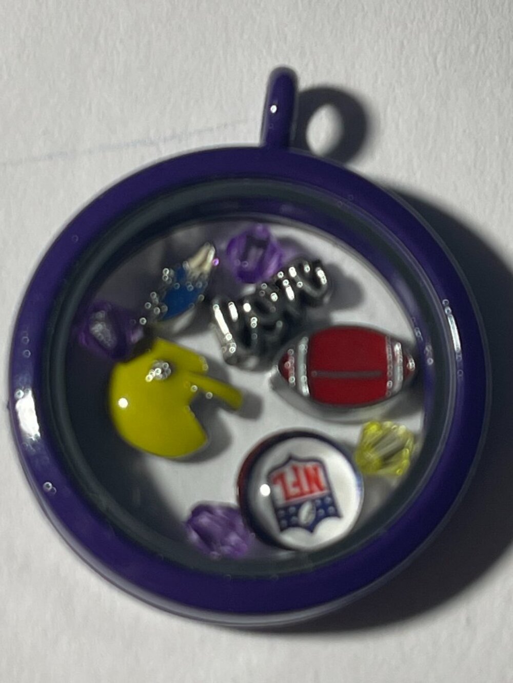 Baltimore Ravens NFL Memory Charm Locket w/ 22 IN chain NEW